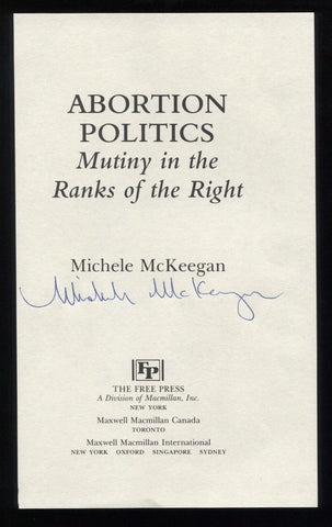 Michele McKeegan Signed Book Page Cut Autographed Cut Signature Author