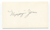 Nippy Jones Signed Index Card Autographed Baseball 1948 Cleveland Indians