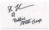 R. C. Thielemann Signed 3x5 Index Card Autograph Football Super Bowl Redskins