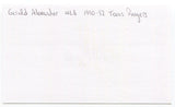 Gerald Alexander Signed 3x5 Index Card Autograph Signature Texas Rangers 