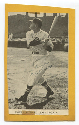 Joe Cronin Signed Original Magazine Photo Autographed Baseball Hall Of Fame HOF