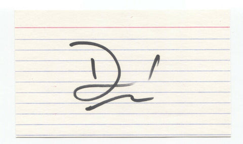 David Caruso Signed 3x5 Index Card Autographed Vintage Signature CSI