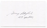 Gary Blaylock Signed 3x5 Index Card Autograph Baseball 1959 New York Yankees