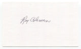 Ray Coleman Signed 3x5 Index Card Autographed Baseball Philadelphia Athletics