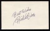 Rich Little Vintage Signed 3x5 Index Card Autographed From The 1970's 