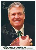 Rex Ryan Signed Photo Autographed Football New York Jets Head Coach