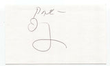 James Ellroy Signed 3x5 Index Card Autographed Signature Author LA Confidential