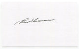 Frank Baumann 3x5 Index Card Autographed Signature Boston Red Sox Debut 1948