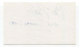 William Brashler Signed 3x5 Index Card Autographed Signature Author Writer