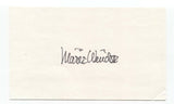 Marie Windsor Signed 3x5 Index Card Autographed Signature Actress
