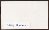 Eddie Bracken Signed Index Card Signature Vintage Autographed AUTO 