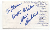 Steve Railsback Signed 3x5 Index Card Autographed Signature Actor