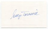 George Tarasovic Signed 3x5 Index Card Autograph Football Pittsburgh Steelers