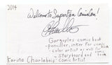 Karine Charlebois Signed 3x5 Index Card Autograph Signature Comic Gargoyles