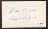 Rick Ferrell Signed 3x5 Index Card Vintage Autographed Baseball Signature HOF