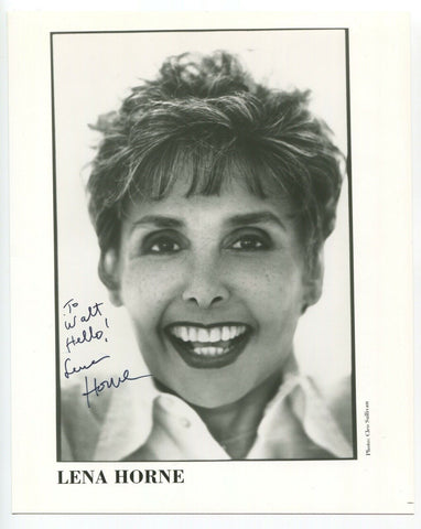 Lena Horne Signed 8x10 Photo Vintage Autographed Signature Actress Singer