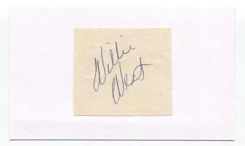 Willie West Signed Cut Index Card Autographed Football NFL Buffalo Bills