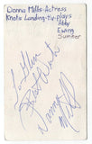 Donna Mills Signed 3x5 Index Card Autographed Signature Actress