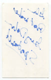 Gerry Dobson Signed 3x5 Index Card Autographed Canadian Sports Commentator