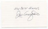 Joey Amalfitano Signed 3x5 Index Card Autographed Signature New York Giants 