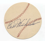 Cass MIchaels Signed Paper Baseball Autographed Signature Chicago White Sox