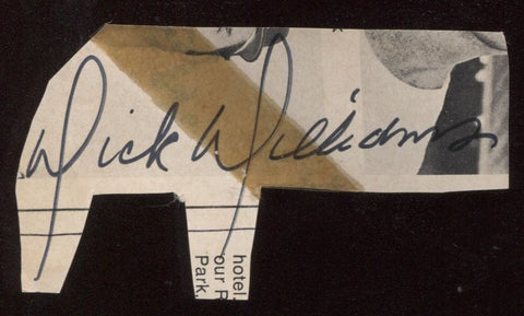 Dick Williams Signed Cut 1951 Autograph Clipped from a Program