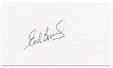 Eddie Bressoud Signed 3x5 Index Card Autographed New York Giants World Series