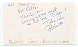 Wild Strawberries - Roberta Carter Harrison Signed 3x5 Index Card Autographed