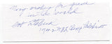 Bob Titchenal Signed Cut Autograph Football NFL San Jose 1939 Undefeated