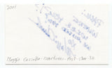Maggie Cassella Signed 3x5 Index Card Autographed Comedian Actress Degrassi