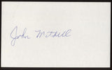 John Mitchell Signed Index Card 3x5 NEGRO LEAGUE Autographed Auto