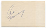 Rick Manning Signed 3x5 Index Card Baseball Autographed Signature