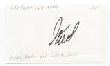 Lifehouse - Jason Wade Signed 3x5 Index Card Autographed Signature Band