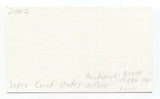 Joyce Carol Oates Signed 3x5 Index Card Autographed Signature Author Writer