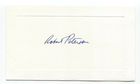 Robert Peterson Signed Card Autographed Signature King Features Syndicate Writer