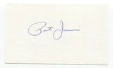 Pat Jarvis Signed 3x5 Index Card Baseball Autographed Signature