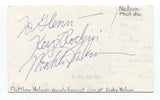 Matthew Nelson Signed 3x5 Index Card Autographed Musician Signature
