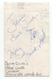 Morag Smith Steve Smith Sonja Smits Signed 3x5 Index Card Autographed Signature