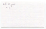 Mike Wegener Signed 3x5 Index Card Autograph Baseball MLB 1969 Montreal Expos