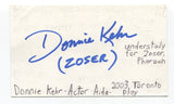 Donnie Kehr Signed 3x5 Index Card Autographed Actor Gotham Daredevil