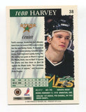 1996 Score Todd Harvey Signed Card Hockey NHL Autograph AUTO #38