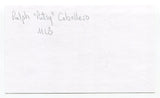 Putsy Caballero Signed 3x5 Index Card Autographed Baseball Whiz Kids Phillies