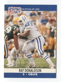 1990 NFL Pro Set Ray Donaldson Signed Card Football NFL Autograph AUTO #523