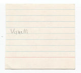 Gino Vannelli Signed Index Cut 3x5 Card Autographed Signature Musician Singer