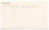 Dick Kryhoski Signed 3x5 Index Card Autographed Baseball MLB New York Yankees