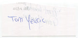 Tom Yewcic Signed Cut~ 2x5 Cut Card Autographed NFL Football Boston Patriots