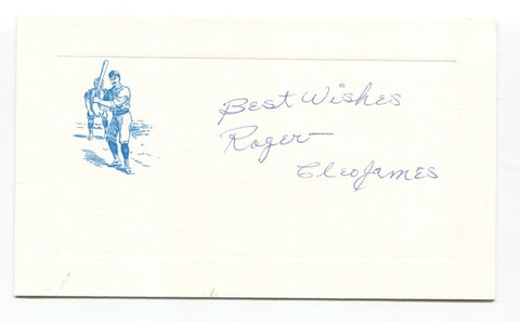 Cleo James Signed Card Autographed Baseball MLB Roger Harris Collection