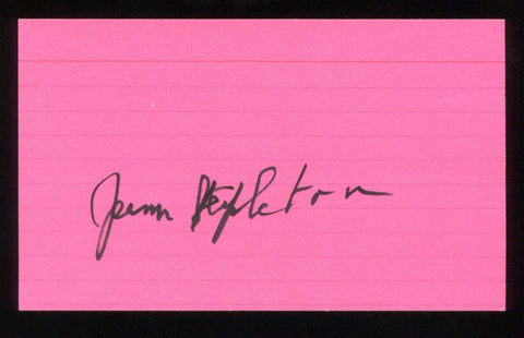 Jean Stapleton Signed 3x5 Index Card Autographed Signature All In The Family 