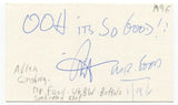 Art Ginsburg Signed 3x5 Index Card Autographed Signature Canadian Mr. Food