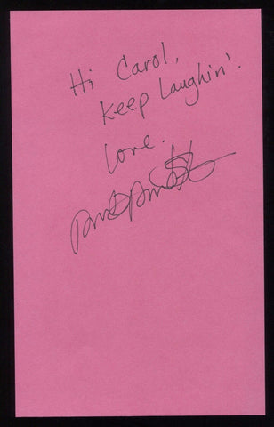 Paula Poundstone Signed Book Page Cut Autographed Cut Signature Comedian 